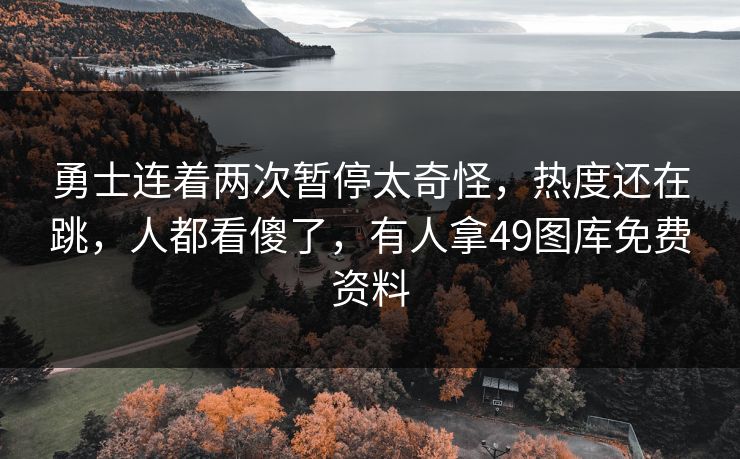 勇士连着两次暂停太奇怪，热度还在跳，人都看傻了，有人拿49图库免费资料